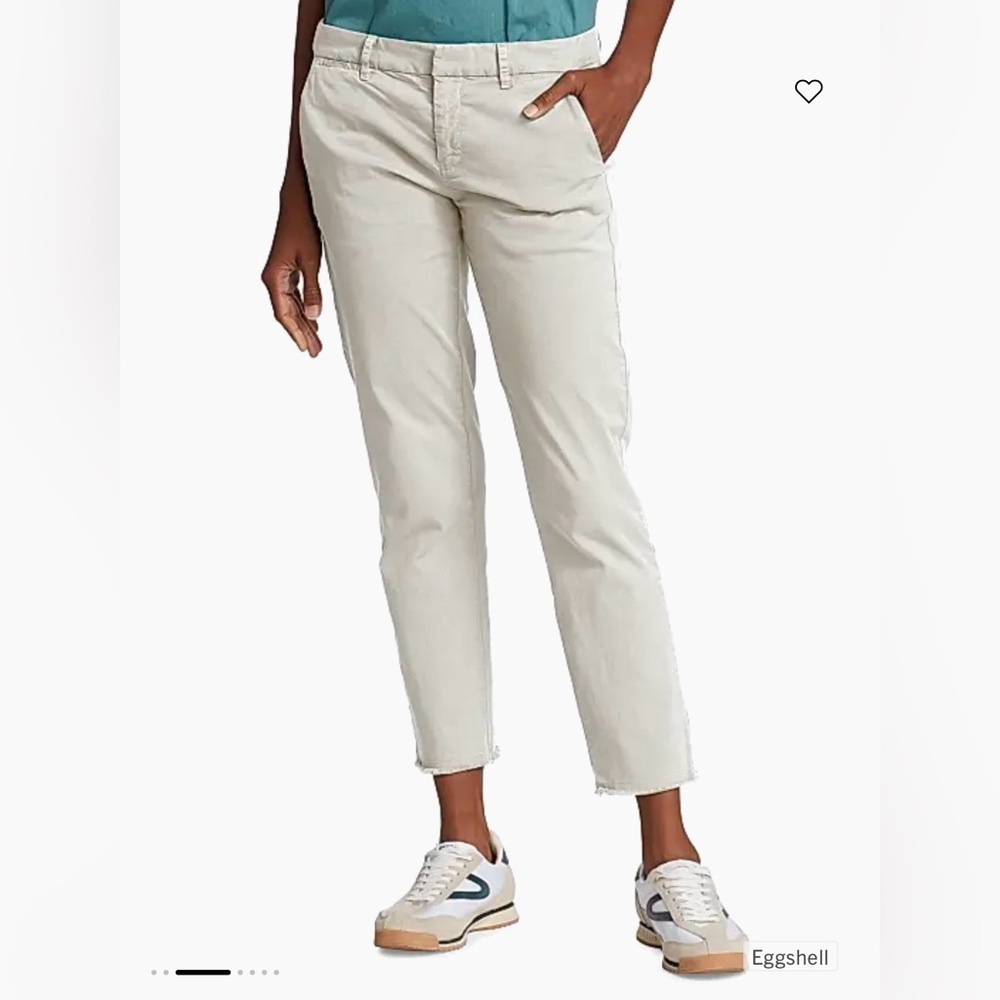 Nili Lotan East Hampton Twill Pants in eggshell white retail $345
